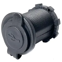 Гніздо прикурювача під 2 USB 12-24V 5V 2,1-1A Синій індикатор 1 шт - мініатюра 3
