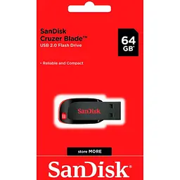 USB флеш-накопичувач SanDisk Cruzer Blade 64GB USB-A 2.0 (SDCZ50-064G-B35) [128356] - мініатюра 7