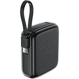 Зовнішній акумулятор Acefast M15-10000 PD20W power bank with cable Black (6974316283973)