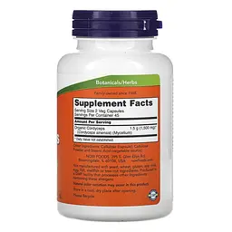 Натуральна добавка NOW Cordyceps 750 mg, 90 капсул - мініатюра 2