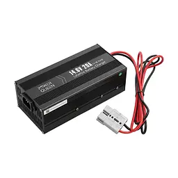 Зарядний пристрій для акумуляторних батарей LiFePO4 14.6V/20A Power Queen P12V20A-BCHA-X (44-00528) - мініатюра 2
