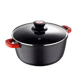 Каструля з кришкою Bergner Chroma 24 см 5 л (BG-30115-BK)