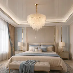 Підвісна кришталева люстра Splendid Ray L5744/600/8 (FGD), золото, 8 ламп E14, від 13-20 м²