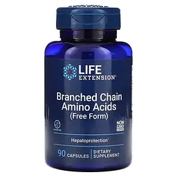 BCAA Branched Chain Amino Acids 90 Capsules Life Extension vit0006734
