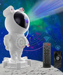 Музичний нічник-проектор зоряного неба Астронавт Star Bluetooth пультом 8 режимів 6638 - мініатюра 7