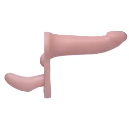 Подвійний страпон Strap U Plena II Double Penetration Adjustable Strap on, 17,8 см - мініатюра 2