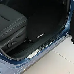 Накладки на пороги для Subaru Forester (SK) 2018-2024 Нержавіюча сталь із загином та Логотипом 2 шт (Premium P-SB12)