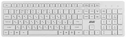 Клавіатура мембранна KS260 106key, WL, EN/UK, білий 2E teh0013865