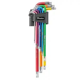 Набір ключів Bradas TORX TX 10-50 9 шт подовжені (DIY-HKT42-EL/B) - мініатюра 1