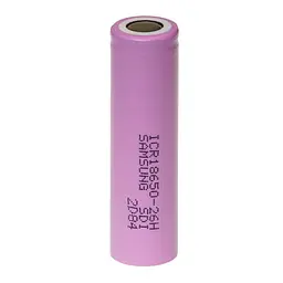 Акумулятор Samsung ICR18650-26H 2600 mAh (оригінал) - мініатюра 3