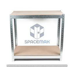 Стелаж металевий 80×80×40 оцинкований самозбірний SPACEMAX 2