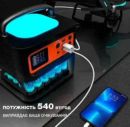 Портативна зарядна станція TIG FOX Portable Power Station T500 540Wh - мініатюра 5
