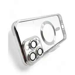 Чохол-накладка BeCover TPU Chrome Case (MagSafe) для Apple iPhone 16 Pro Max Silver (712088) - мініатюра 3