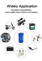 Акумулятор 32700 TiPsun LiFePo4 3.2V 6000mah літій-залізо-фосфатний на шпильках з різьбленням (18869) - мініатюра 4
