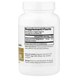 Магній Magnesium Glycinate 120 mg 90 Capsules Dr. Murray's vit0005473 - мініатюра 2
