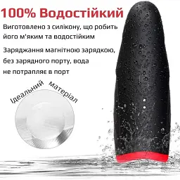 Мастурбатор-тренажер I'MCUM Volcano Trainer з підігрівом Чорний (IM-FJB218) - мініатюра 9