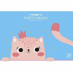 Альбом для малювання Star Кицька склейка глiтер 20 аркушів 15 шт. (PB-GB-020-8573) - мініатюра 3