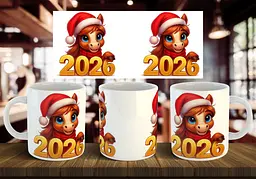 Чашка "2026 рік коня 02" 330 мл