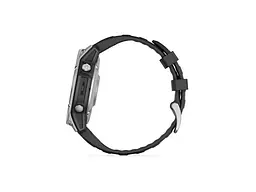 Смарт-годинник Garmin Fenix E 47mm AMOLED Stainless Steel with Black Silicone Band (010-03025-02/00) - мініатюра 8