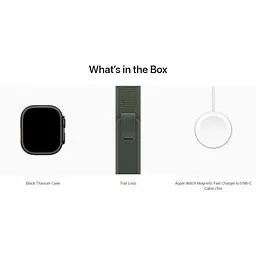 Смарт-годинник Apple Watch Ultra 2 49 mm Black Titanium Case with Green Trail Loop M/L [MYTJ3+MYQ43] [114889] - мініатюра 4