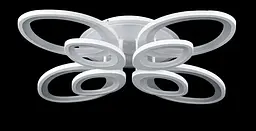 Люстра стельова LED Splendid Ray LK232/4+4+A, 240W, білий, сучасний стиль з пультом, димер