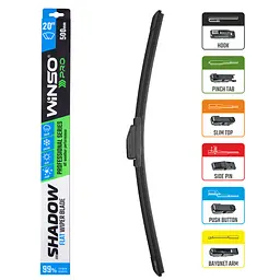 Безкаркасна щітка Winso Pro Shadow 20/500 мм (117500) - мініатюра 3