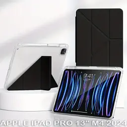 Чохол до планшета BeCover Ultra Slim Origami Transparent Apple iPad Pro 13" M4 2024 Black (711693) - мініатюра 6