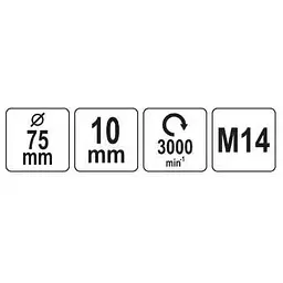 Диск з войлоком для полірування YATO Ø= 75 мм (YT-47902) - мініатюра 4