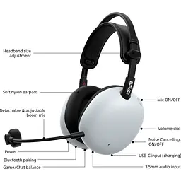 Ігрові навушники Sony Inzone H9 II White (WHG910NW.CE7) [160238] - мініатюра 9