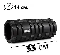 Набір для масажу та йоги PowerPlay PP_4096 (Ролик 33*14 + 2-ва мячі) Black + гумка 11 кг (PP_4096_Black) - мініатюра 8