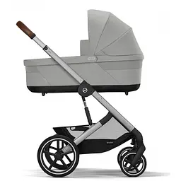 Коляска Cybex Balios 3 в 1 Stone Grey автокрісло Cloud T i-Size Mirage Grey + адаптори - мініатюра 2