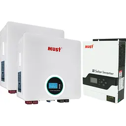 Система зберігання енергії Must PV18-3224 VPM II Series 24 В 3.2 кВт + 2 АКБ LP16-24200 10.2 кВт·год (25.6 В/200 А·год/5120 Вт·год) [176579]