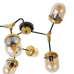 Люстра Brille стельова сучасна Е14 40W G (BL-804C/6) - мініатюра 2