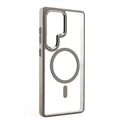 Чехол Samsung Galaxy S25 Ultra 5G, Unit MagSafe, серый, прозрачный, магсейф, противоударный, магнитный, панель-накладка с поддержкой MagSafe, с поддержкой беспроводной зарядки, TPU+PC, защита всего корпуса, ударопрочный, ArmorStandart (ARM82267) - мініатюра 2