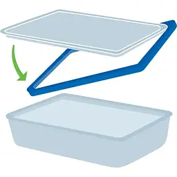 Форма Pyrex Pure Glass прямокутна з кришкою 22x17x7 см 1.5 л (242A000/8045) - мініатюра 3