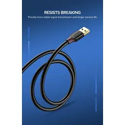 Дата кабель USB 3.0 AM/AF 1.0m US129 black Ugreen (10368) - мініатюра 5