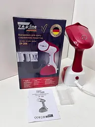 Ручний вертикальний відпарювач Zepline ZP-206 з керамічним покриттям 3000 Вт для одягу 4500 мл Червоний - мініатюра 5