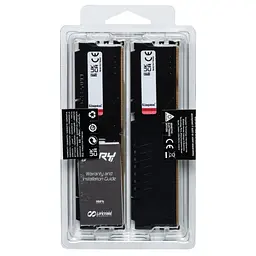 Модуль пам'яті для комп'ютера DDR5 64GB (2x32GB) 5600 MHz Beast EXPO Black Kingston Fury (ex.HyperX) (KF556C40BB2K2-64) - мініатюра 6