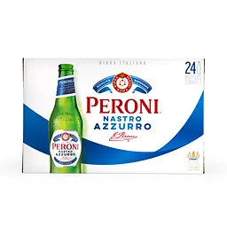 Упаковка пива Peroni Nastro Azzurro 5.1% 7.92 л (0.33 л x 24 шт.) - мініатюра 3