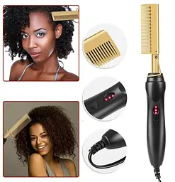 Розчіска-випрямляч для волосся High Heat Brush ∙ Електричний гребінь для укладання, випрямлення, розгладження волосся - мініатюра 4