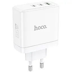МЗП N30 Glory PD65W+QC3.0 (1USB-A/2C) White Hoco teh0029639