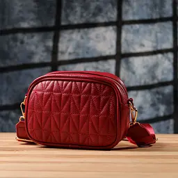 Яскрава жіноча сумка на кожен день із натуральної шкіри Vintage 22903 червона - мініатюра 10