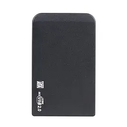 Зовнішня кишеня SATA для 2,5"/S10 USB2.0 Aluminum alloy HDD/SSD Black (32501_2917949)