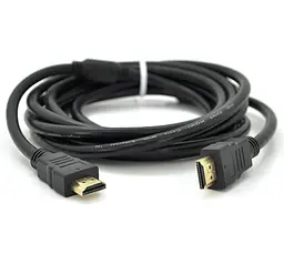 Кабель HDMI Ritar PLHD94 UltraHD 1080P, 2.0m, v1,4, OD-7.3mm Gold, с фильтром, Black - мініатюра 1