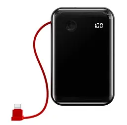 Портативна батарея Powerbank Baseus Xiaomini S Digital Display 3A 10000 mAh With IP Cable PPXF-E01 Black - мініатюра 4