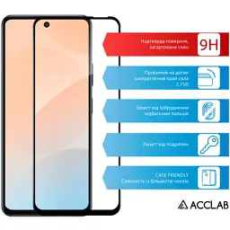 Скло захисне ACCLAB Full Glue Infinix Hot 50 5G Black (1283126606953) - миниатюра 3