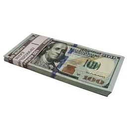 Сувенірні гроші 100 доларів нові 80 шт./уп (1861541116858)