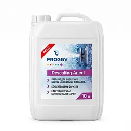 Засіб для видалення мінеральних відкладень та іржі у басейні Froggy Descaling Agent, 10 л, проти нальоту