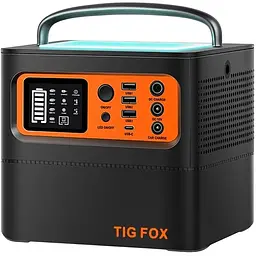 Портативне джерело живлення Tig Fox T500, потужність 540Вт, ємність 54000mAh, 210*190*190 мм, 5.5 кг