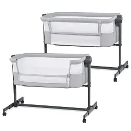 Приставне ліжко-люлька Kinderkraft Nestee Up 2 Light Grey (KLNEE002LGR0000) - мініатюра 2